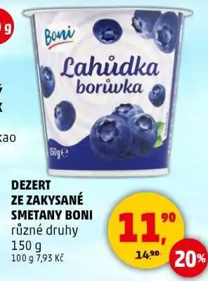 Penny Market DEZERT ZE ZAKYSANÉ SMETANY BONI nabídka