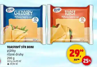Penny Market TOASTOVÝ SÝR BONI nabídka