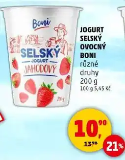 Penny Market Jogurt Selský Ovocný Boni nabídka
