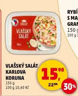 Penny Market VLAŠSKÝ SALÁT KARLOVA KORUNA nabídka
