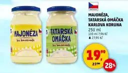 Penny Market MAJONÉZA, TATARSKÁ OMÁČKA KARLOVA KORUNA nabídka