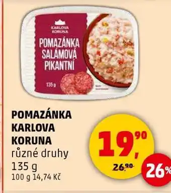 Penny Market POMAZÁNKA KARLOVA KORUNA nabídka
