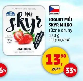 Penny Market JOGURT MŮJ SKYR MILKO nabídka
