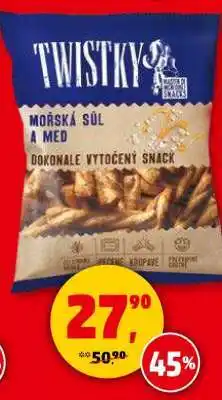 Penny Market TWISTKY mořská sůl a med nabídka