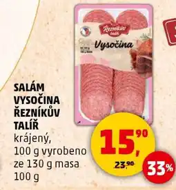 Penny Market SALÁM VYSOČINA ŘEZNÍKŮV TALÍŘ nabídka