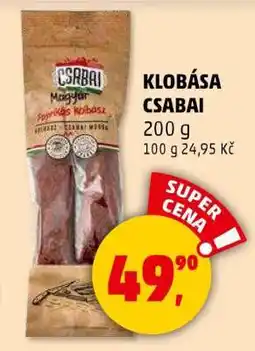 Penny Market Klobása Csabai nabídka