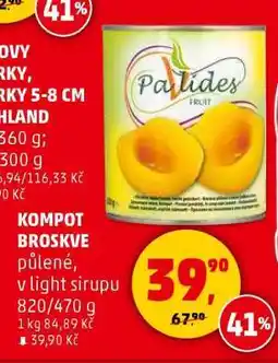 Penny Market KOMPOT BROSKVE nabídka