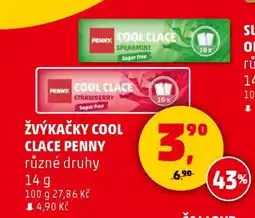 Penny Market ŽVÝKAČKY COOL CLACE PENNY nabídka