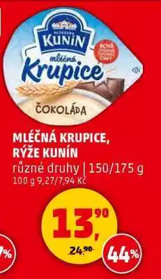 Penny Market MLÉČNÁ KRUPICE, RÝŽE KUNÍN nabídka
