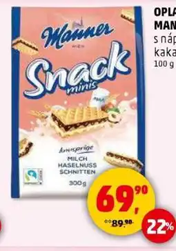 Penny Market Manner Snack Minis nabídka
