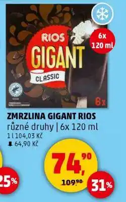 Penny Market ZMRZLINA GIGANT RIOS nabídka
