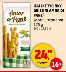 Penny Market Italské tyčinky Grissini Amor di Pane nabídka