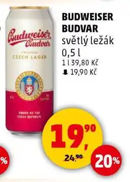 Penny Market BUDWEISER BUDVAR světlý ležák 0,5 l nabídka