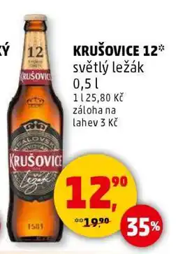 Penny Market Krušovice 12 světlý ležák nabídka