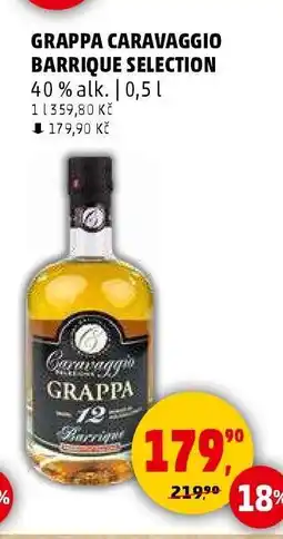Penny Market GRAPPA CARAVAGGIO BARRIQUE SELECTION nabídka