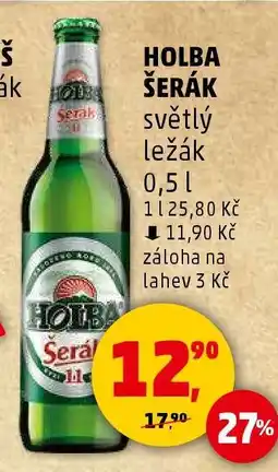 Penny Market HOLBA ŠERÁK SVĚTLÝ LEŽÁK nabídka