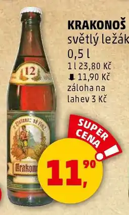 Penny Market KRAKONOŠ světlý ležák 0,5 l nabídka