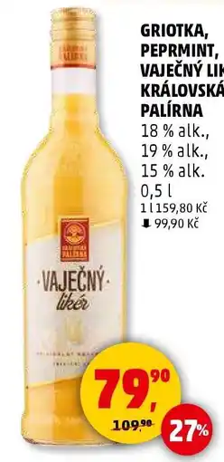 Penny Market VAJEČNÝ LIKÉR KRÁLOVSKÁ PALÍRNA nabídka