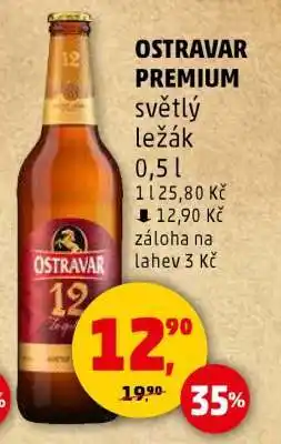 Penny Market Ostravar Premium světlý ležák 0.5 l nabídka