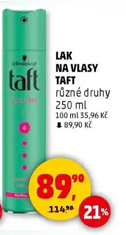 Penny Market LAK NA VLASY TAFT nabídka