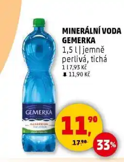 Penny Market MINERÁLNÍ VODA GEMERKA nabídka