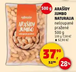 Penny Market ARAŠÍDY JUMBO NATURALIA nabídka