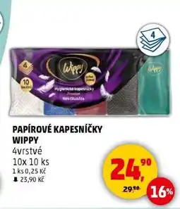 Penny Market PAPÍROVÉ KAPESNÍČKY WIPPY nabídka