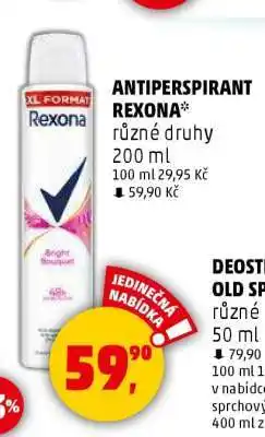 Penny Market Antiperspirant Rexona nabídka