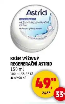 Penny Market KRÉM VÝŽIVNÝ REGENERAČNÍ ASTRID nabídka