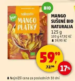 Penny Market MANGO SUŠENÉ BIO NATURALIA nabídka