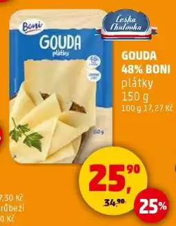 Penny Market GOUDA 48% BONI plátky nabídka
