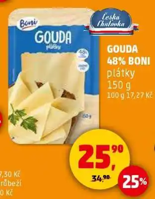 Penny Market GOUDA 48% BONI plátky nabídka
