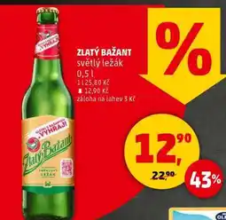 Penny Market Zlatý Bažant světlý ležák nabídka