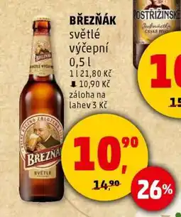 Penny Market Březňák světlé výčepní 0,5 l nabídka