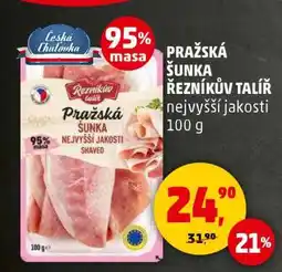 Penny Market PRAŽSKÁ ŠUNKA ŘEZNÍKŮV TALÍŘ nabídka