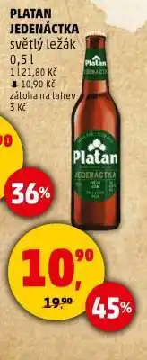 Penny Market PLATAN JEDENÁCTKA světlý ležák nabídka