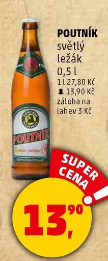 Penny Market Poutník světlý ležák 0,5 l nabídka