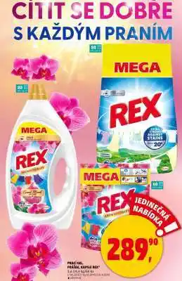 Penny Market Prací gel, prášek, kapsle Rex nabídka