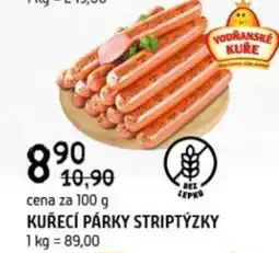 Terno Kuřecí párky Striptýzky nabídka