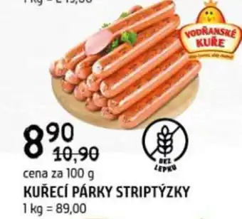 Terno Kuřecí párky Striptýzky nabídka
