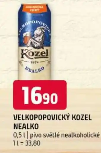 Terno Velkopopovický Kozel nealko nabídka