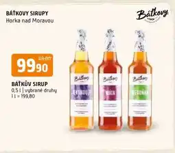 Terno Báťkův sirup nabídka
