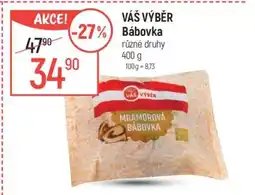Globus VÁŠ VÝBĚR Bábovka nabídka