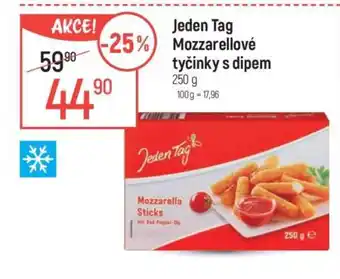 Globus Jeden Tag Mozzarellové tyčinky s dipem nabídka