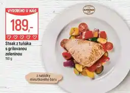 Globus Steak z tuňáka s grilovanou zeleninou nabídka