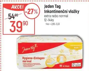 Globus Jeden Tag Inkontinenční vložky nabídka