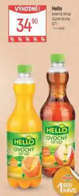Globus Hello Ovocný sirup nabídka