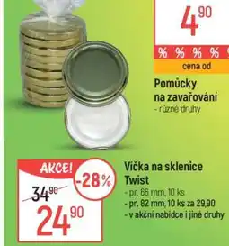 Globus Víčka na sklenice Twist nabídka