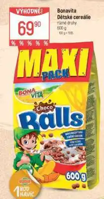 Globus BonaVita Dětské cereálie nabídka