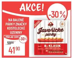 Globus Javořické párky nabídka
